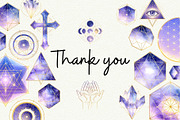 Celestial Sacred Geometry Clipart, an Object Graphic by Anna Design Studio (Thumbnail 8 of 8)