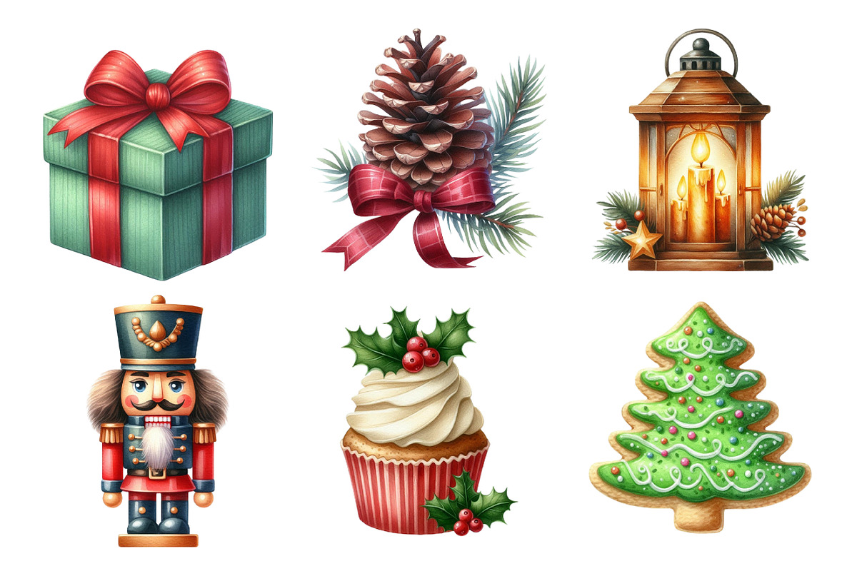 Christmas Clipart Bundle, an Illustration by Daily.Designs (Photo 4 of 5)