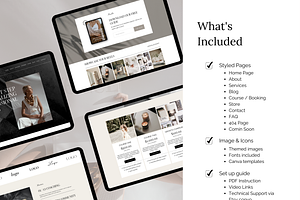 Squarespace Website Theme Template