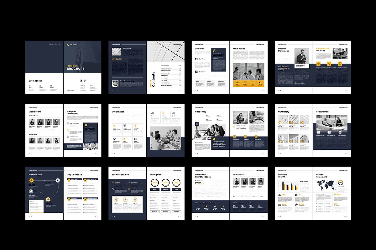 Company Profile Brochure Template, a Brochure Template by Spark_Creative (Photo 16 of 16)
