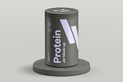 Protein Tall Jar Mock-up, a Packaging Mockup by zippypixelstudio (Thumbnail 11 of 12)