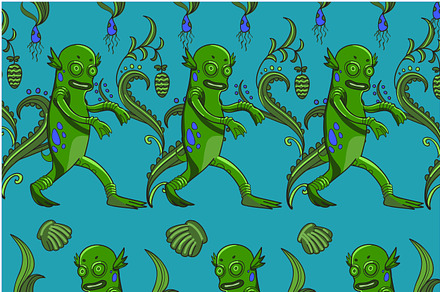 Swamp monster pattern