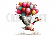 Whimsical Summer Goose Clipart, an Illustration by Craft Nest (Thumbnail 12 of 12)