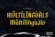 Bulughul Marom - Modern Blackletter, a Blackletter Font by Mokatype Studio (Thumbnail 7 of 10)