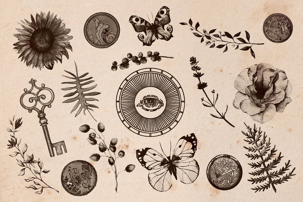 Vintage Maps. Stamp Brushes, a Brush Add-On by Julia_Raketic (Photo 12 of 15)