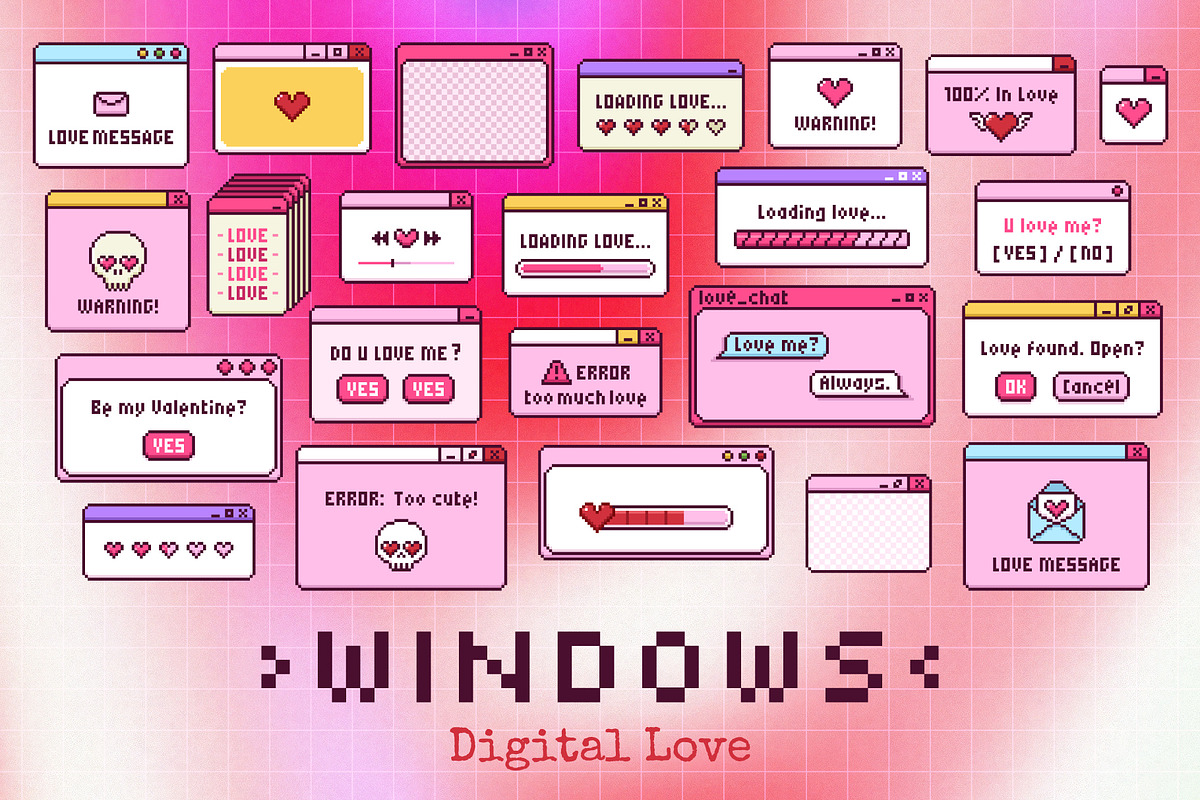 Digital Love: 150+ Pixel Art Kit, an Object Graphic by IuliiaSavko (Photo 4 of 11)