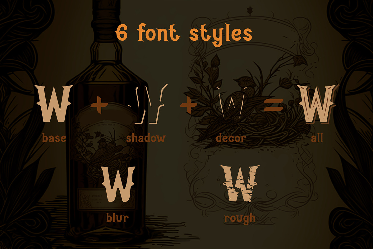 Aged whiskey typeface, a Handwritten Font by Fractal fonts & graphics (Photo 2 of 21)