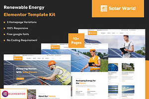 Solar World Elementor Kit