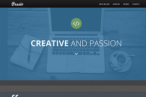 Passio Flat Bootstrap Template