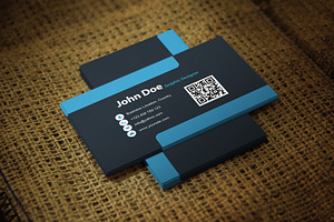 Blueblackish Business Card Template