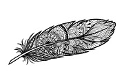 Ornamental Feather SVG Bundle, an Illustration by yasushie (Thumbnail 30 of 31)