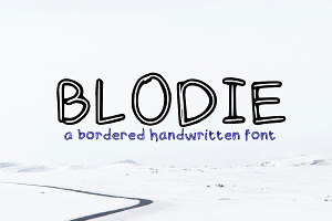 Blodie Font, a Handwritten Font by Kaleidokika