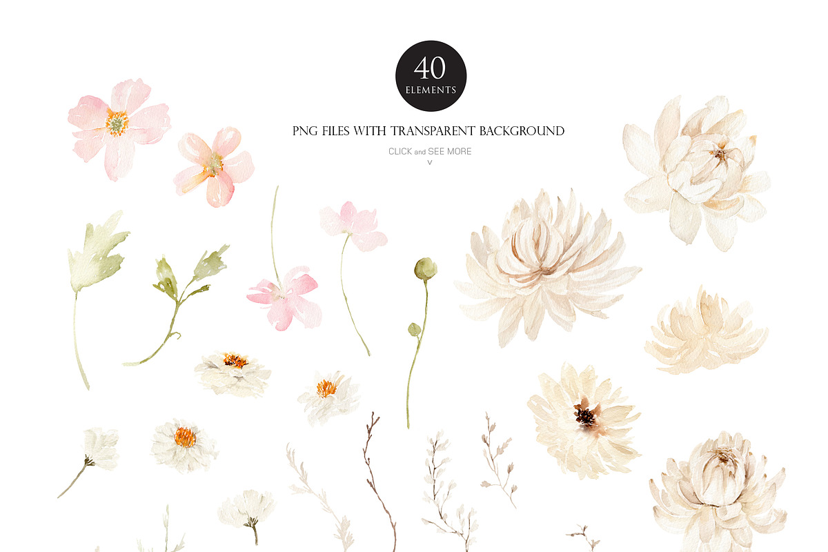 Watercolor flower - Dry Yellow, an Illustration by Beigetime (Photo 7 of 9)