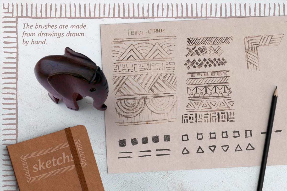 Ethnic brushes preview 2