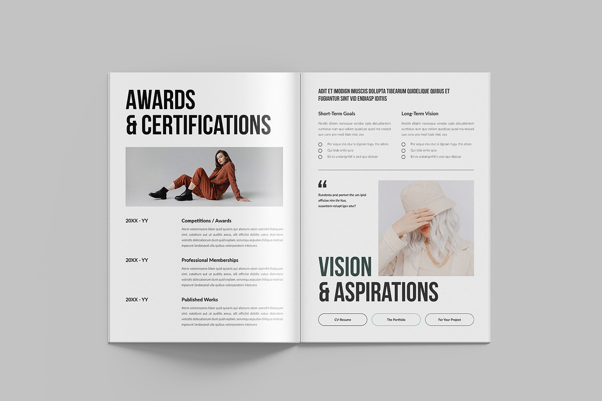 Resume | Portfolio Brochure Template, a Brochure Template by StyleArt (Photo 8 of 10)