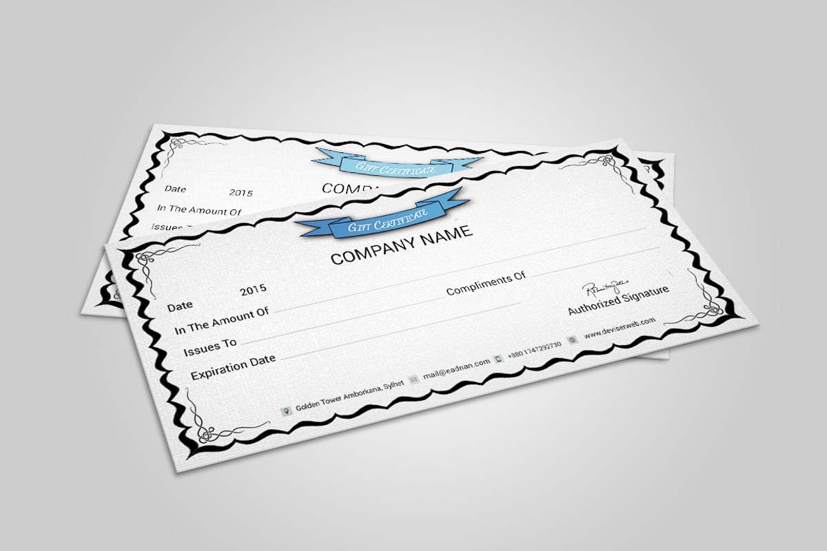 Gift Card Vol-1, a Card Template by DeviserWeb (Photo 1 of 2)