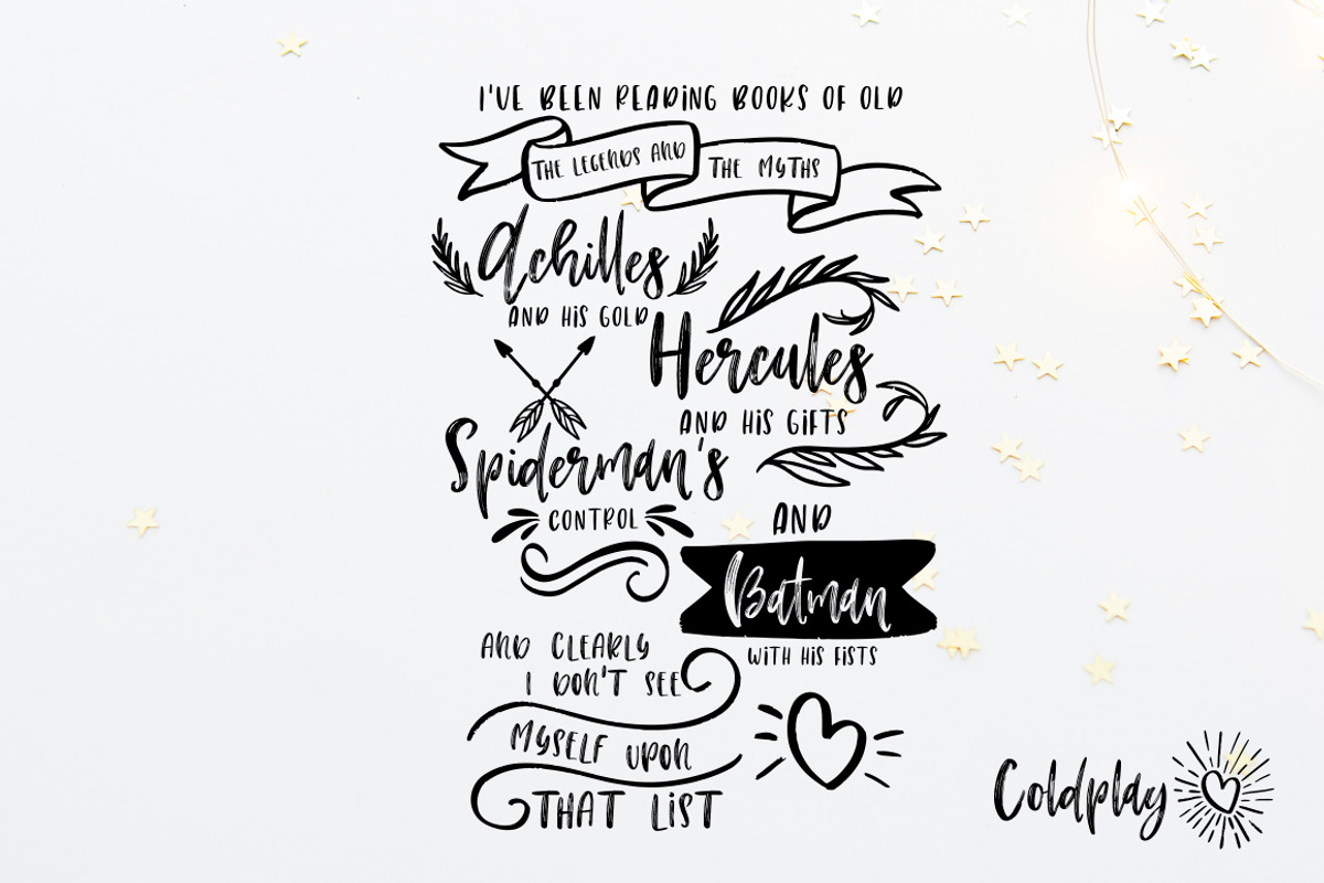 Rock-n-Roll Baby.Font trio+doodles, a Script Font by CallMeStasia (Photo 14 of 19)