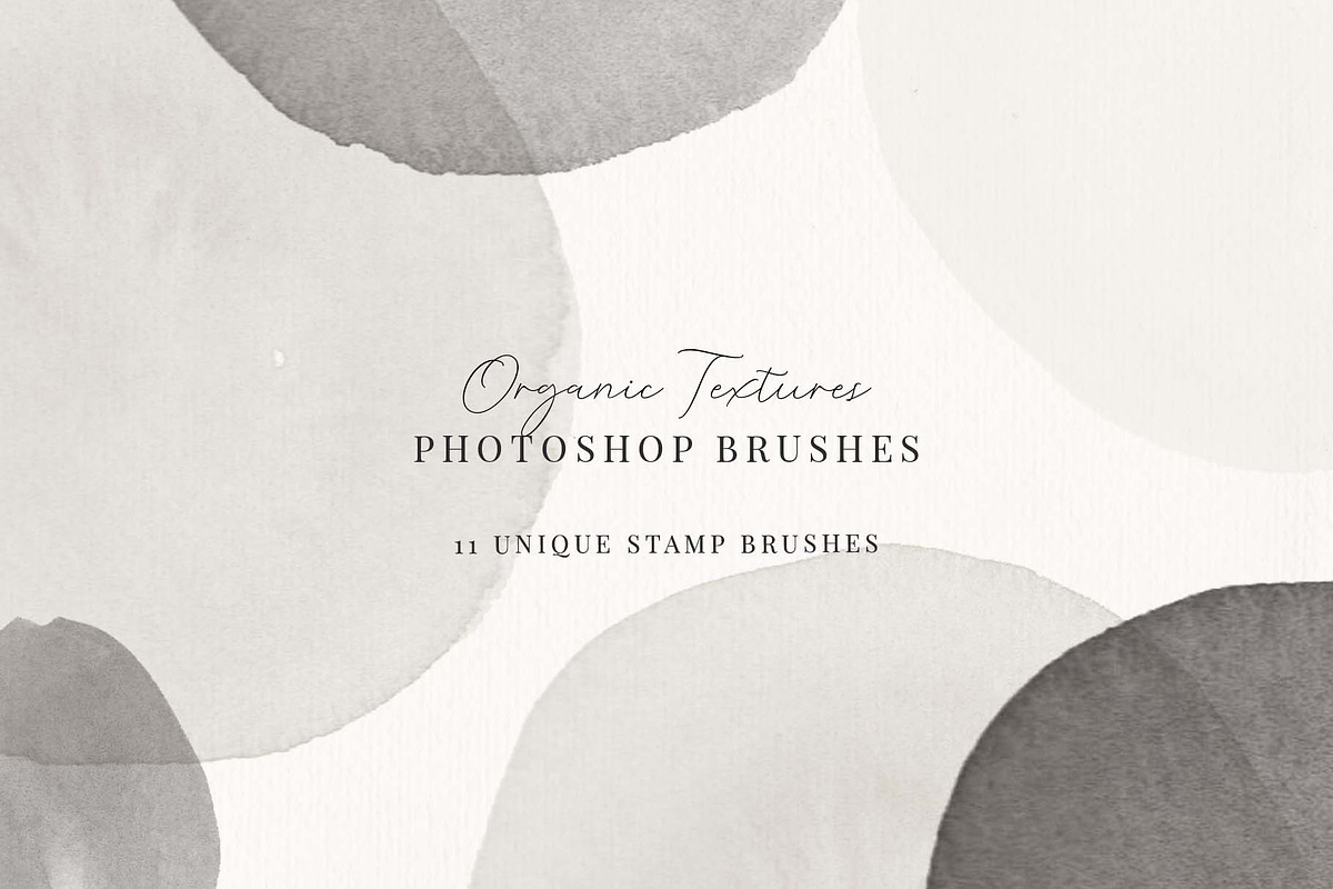 Organic Textures PS Watercolor Brushes