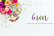 Bren, a Script Font by OnTheSpotStudio (Thumbnail 1 of 4)