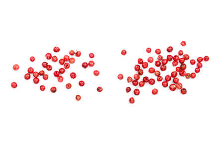 pink peppercorns seeds isolated on, a Food & Drink Photo by NataPhoto