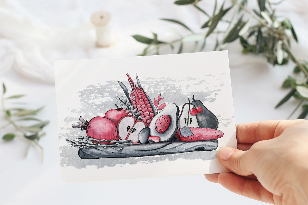 Chef cook, clipart, digital paper, a Food Illustration by Artmanata (Photo 17 of 18)