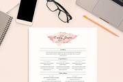 Water Color CV-Resume Tempalate *C, a Resume Template by Showy68 Template (Thumbnail 2 of 3)