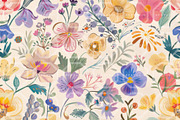VINTAGE BLOOM Motifs Seamless Bundle, a Texture Illustration by RefinedFantasyStudio (Thumbnail 4 of 9)