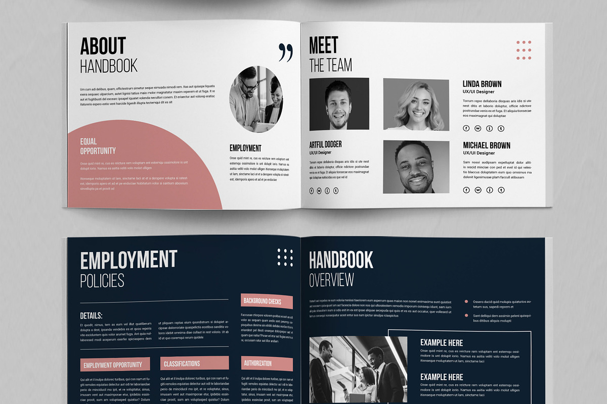 Employee Handbook Layout preview 3