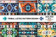 3 Geometric Boho Aztec Patterns, a Pattern Graphic by tomuato (Thumbnail 1 of 4)