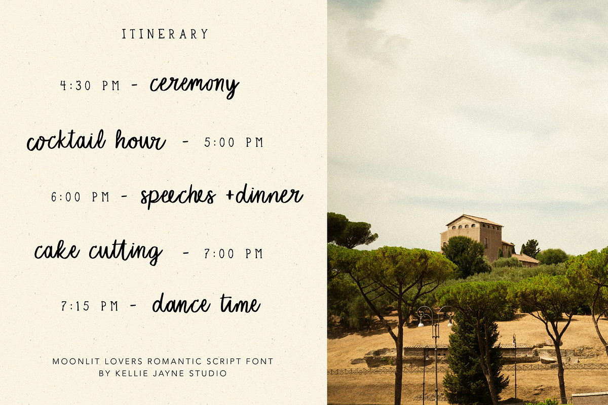 Moonlit Lovers Romantic Script Font, a Handwritten Font by Kellie Jayne Studio (Photo 7 of 10)