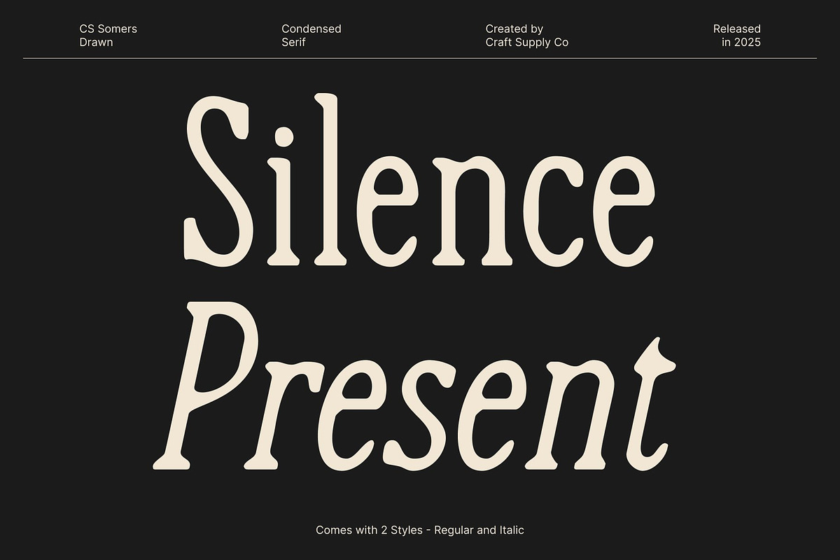 CS Somers Drawn, a Serif Font by Craft Supply Co. (Photo 4 of 8)