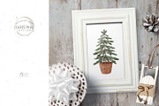 Christmas fairy forest watercolor, an Animal Illustration by BrushArtDesigns (Thumbnail 9 of 11)