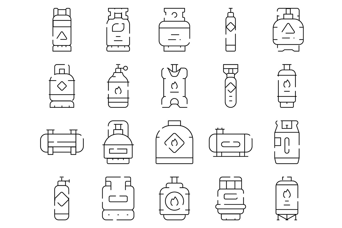 Gas cylinders and tanks for fuel, an Object Graphic by pikepicture (Photo 2 of 3)