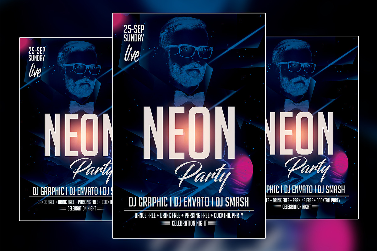 Night Club Flyer, a Flyer Template by VaaniDesigns (Photo 2 of 2)