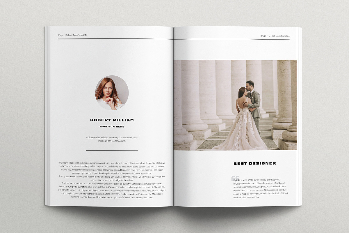 Minimal Look-Book Template, a Magazine Template by E-Type (Photo 6 of 7)