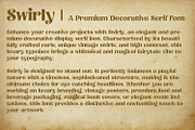 Swirly Elegant Vintage Display Font, a Sans Serif Font by OWPictures (Thumbnail 9 of 10)