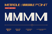 Metrole – Contrast Variable Display, a Sans Serif Font by Drizy (Thumbnail 3 of 10)