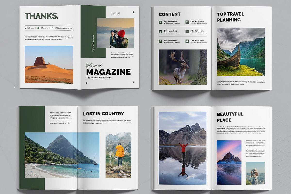 Travel Magazine Layout