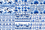 Sea Toile Clipart and Patterns, a Decorative Illustration by Nicole Branger Art (Thumbnail 12 of 28)