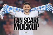 Fan Scarf Mockup, an Apparel Mockup by rebrandy (Thumbnail 1 of 6)