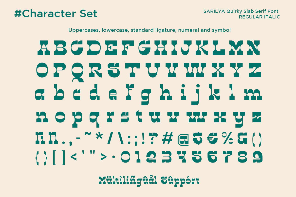 Sarilya - Quirky Slab Serif, a Font by Say Studio (Photo 10 of 11)