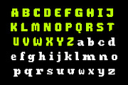Joypixel - Pixelated Display Font, a Sans Serif Font by Brand Earth (Thumbnail 2 of 6)