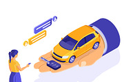 Car Sale Sharing Rent, a Finance Illustration by TAlex (Thumbnail 2 of 6)
