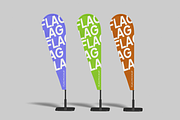 Teardrop Flag Mockup, an Advertising Mockup by Permadi Creative (Thumbnail 3 of 3)