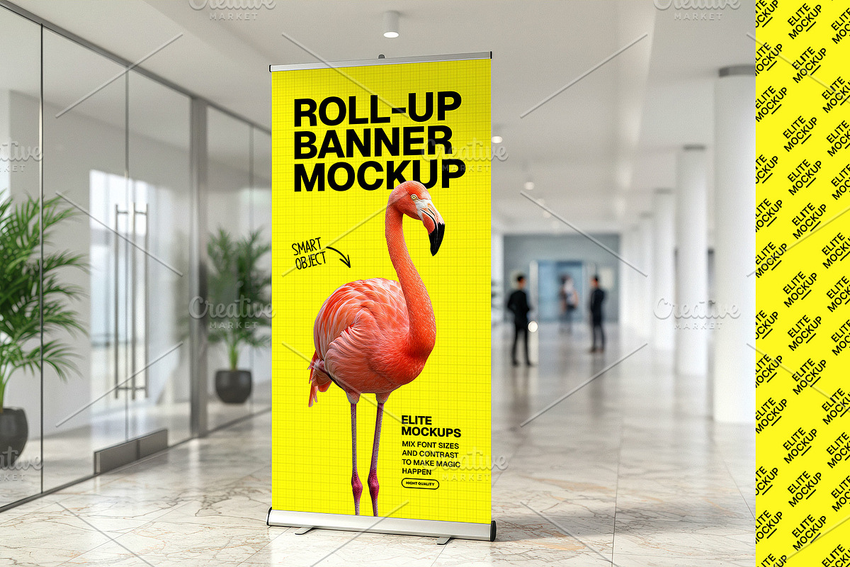 High-Impact Roll-up Banner Mockups i, an Advertising Mockup by Elite Mockups (Photo 5 of 5)