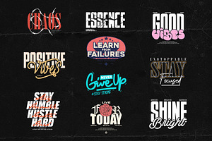 Typography Vol 3 – SVG, EPS, PNG