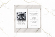 Funeral Prayer Card B&W Canva FR005, a Card Template by TyphoonStudio (Thumbnail 1 of 6)