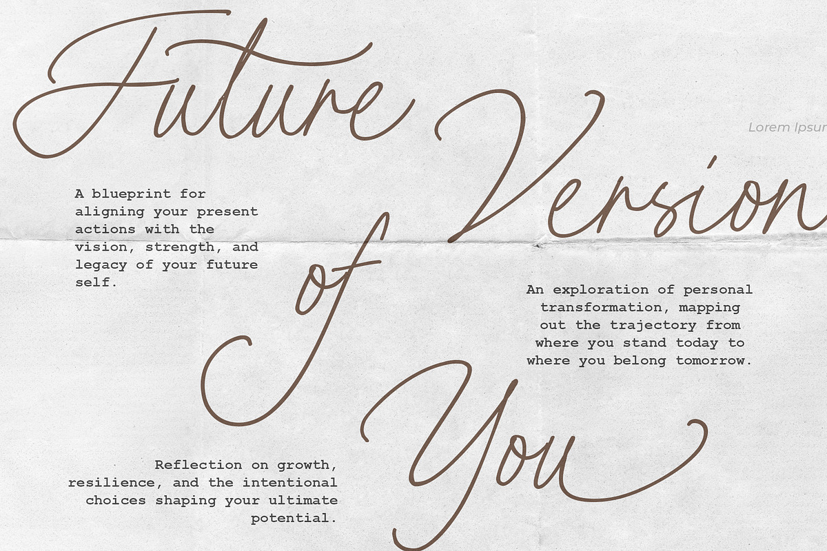 Dusty Archive - Handwritten Script, a Script Font by Sarid Ezra (Photo 7 of 9)