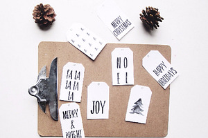8 Minimalist Holiday Tags
