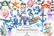 Nautical and Marine Clipart, an Animal Illustration by Design Market (Thumbnail 1 of 4)